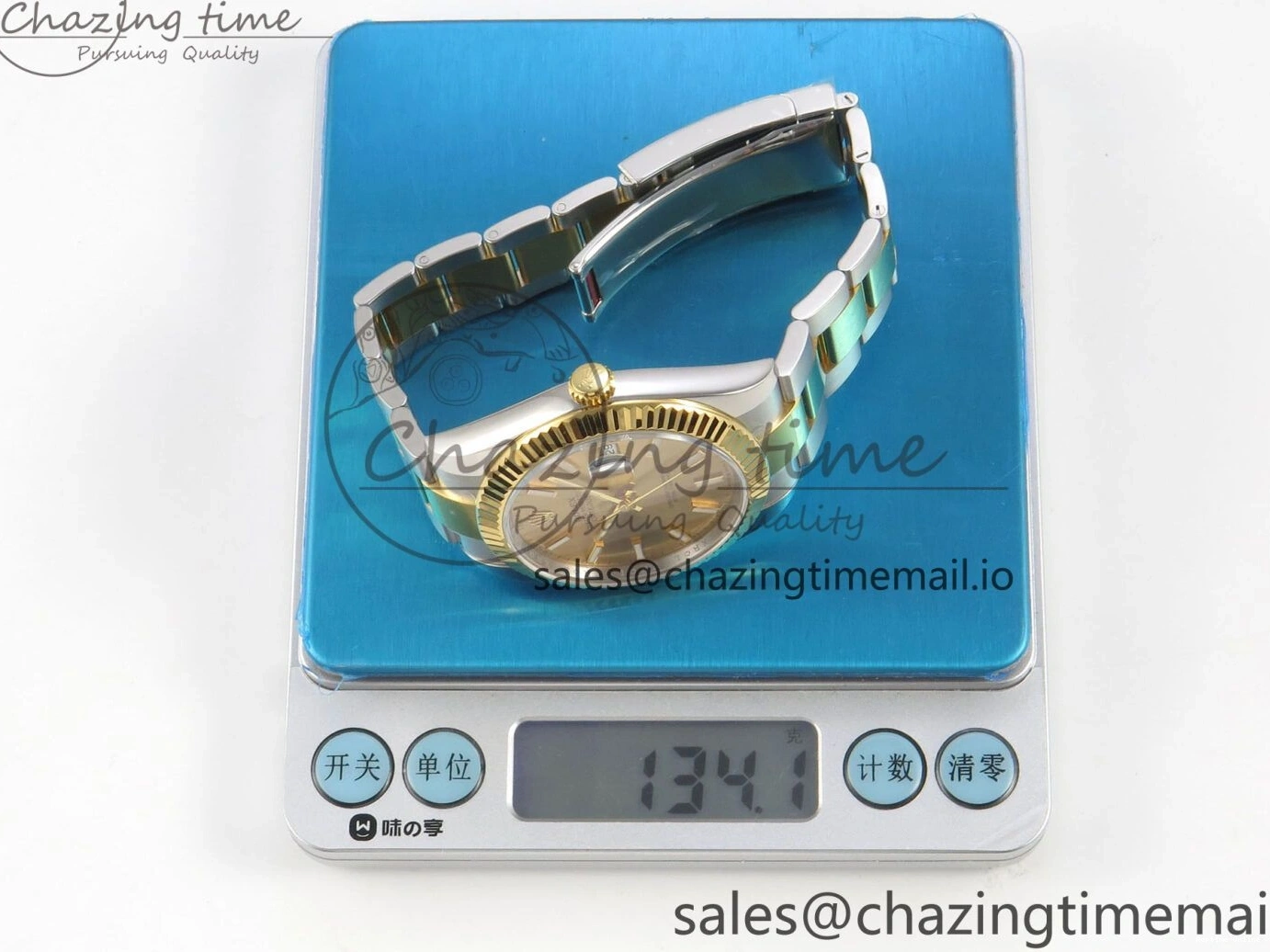 0113 Stretchable DateJust 41 126333 SS YG ARF 1:1 Best Edition YG Stick Dial on Oyster Bracelet SH3235 (Weighted) 211